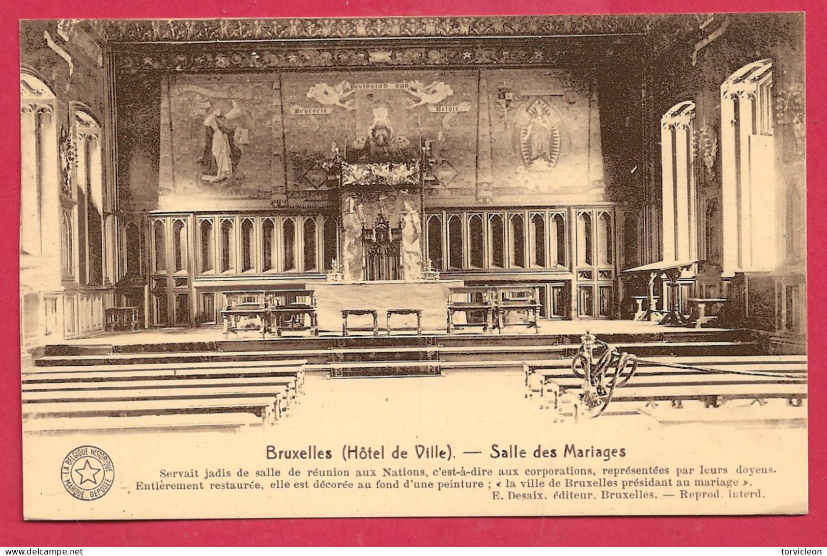 C.P. Bruxelles =  Hôtel  De  Ville  :  Salle  Des  Mariages - Brussels (City)