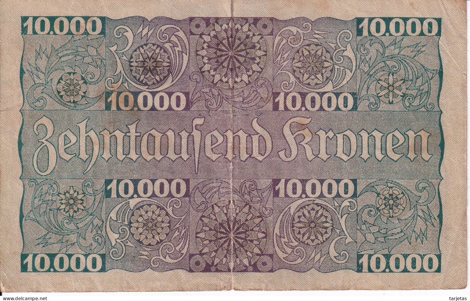 BILLETE DE AUSTRIA DE 10000 KRONEN  DEL AÑO 1924  (BANK NOTE) - Oostenrijk