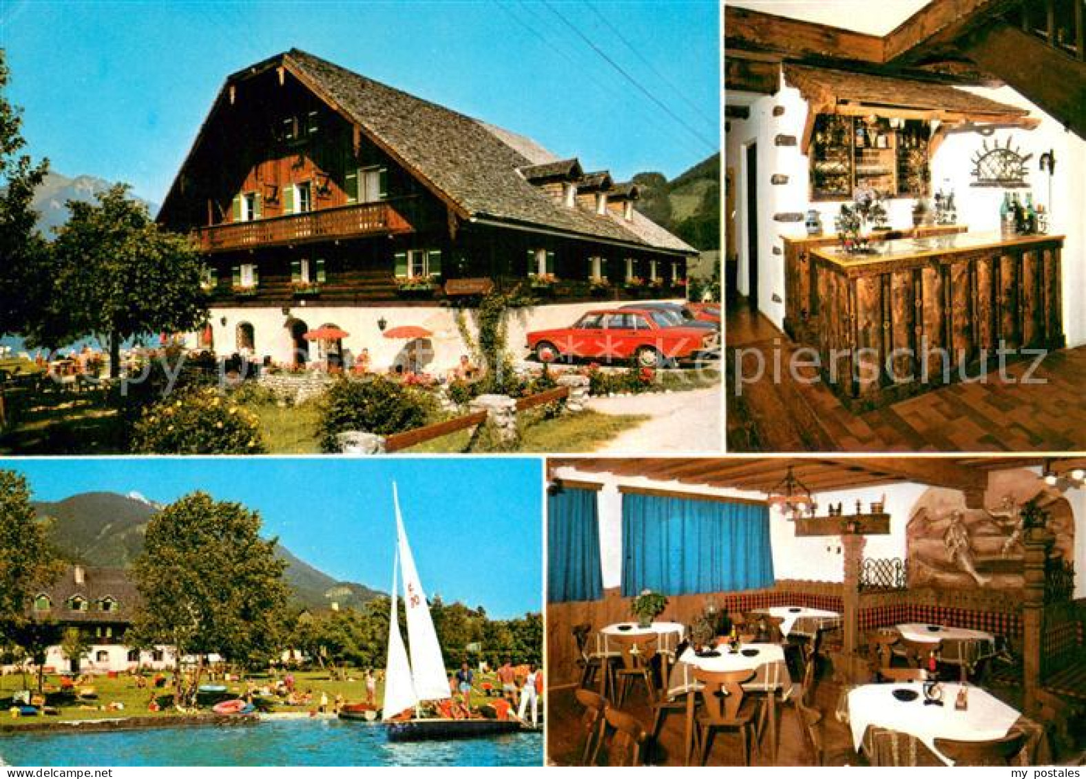 73722046 Ried Salzkammergut Gasthof Pension Lachsen Bar Strand Gaststube Ried Sa - Autres & Non Classés