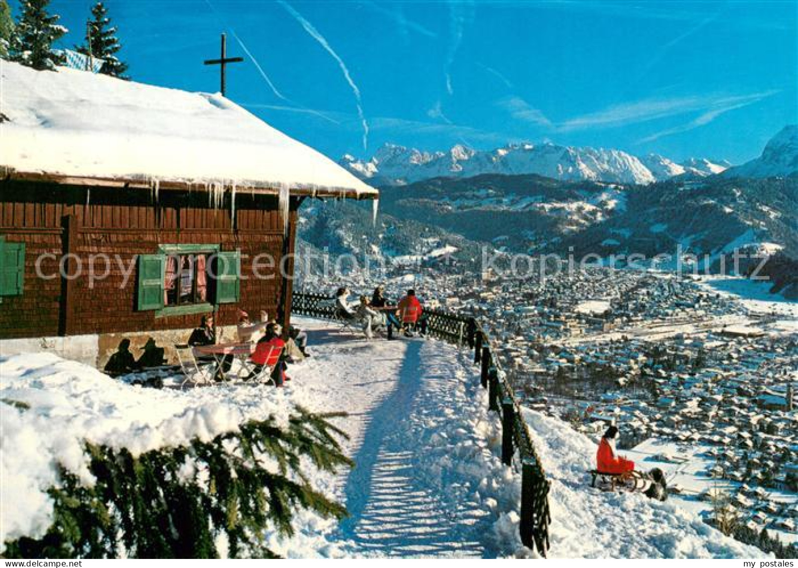 73722025 Garmisch-Partenkirchen Berggasthof St. Martin Am Grasberg Gegen Karwend - Garmisch-Partenkirchen