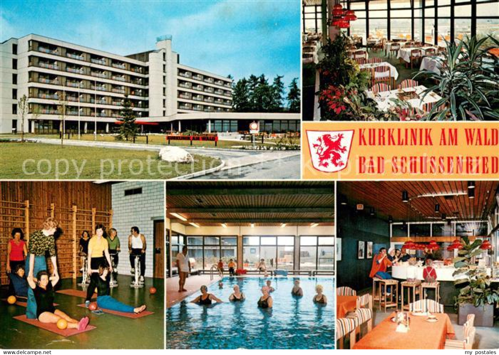 73721982 Bad Schussenried Kurklinik Am Wald Restaurant Hallenbad Sporthalle Bad  - Bad Schussenried