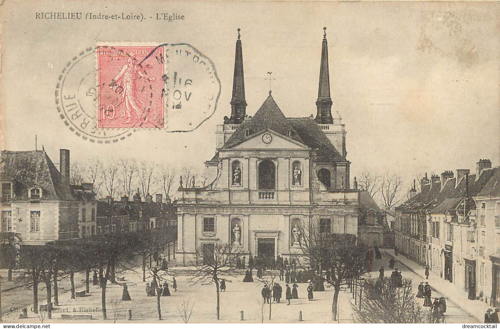 37 RICHELIEU. Sortie D'Eglise 1904 - Other & Unclassified