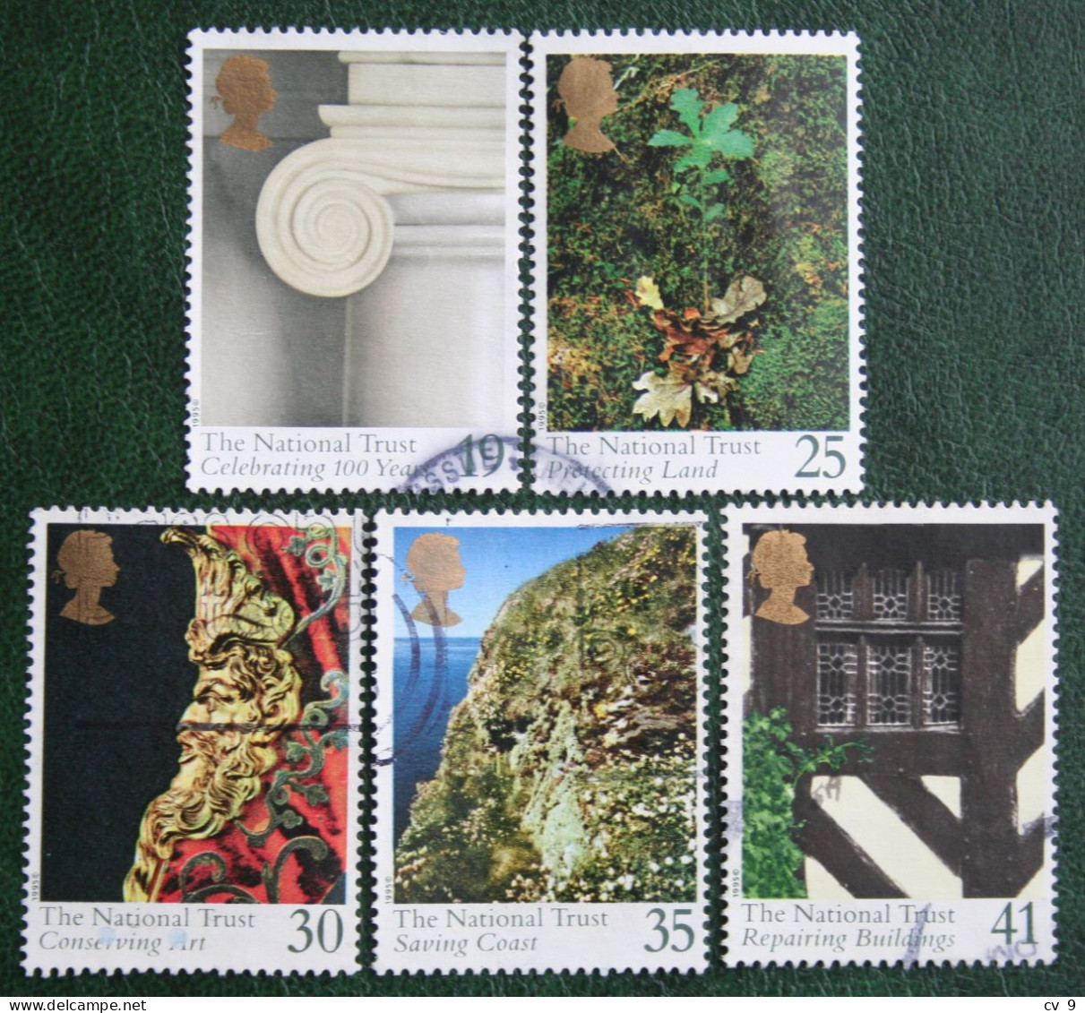 100 Years National Trust (Mi 1564-1568) 1995 Used Gebruikt Oblitere ENGLAND GRANDE-BRETAGNE GB GREAT BRITAIN - Usati