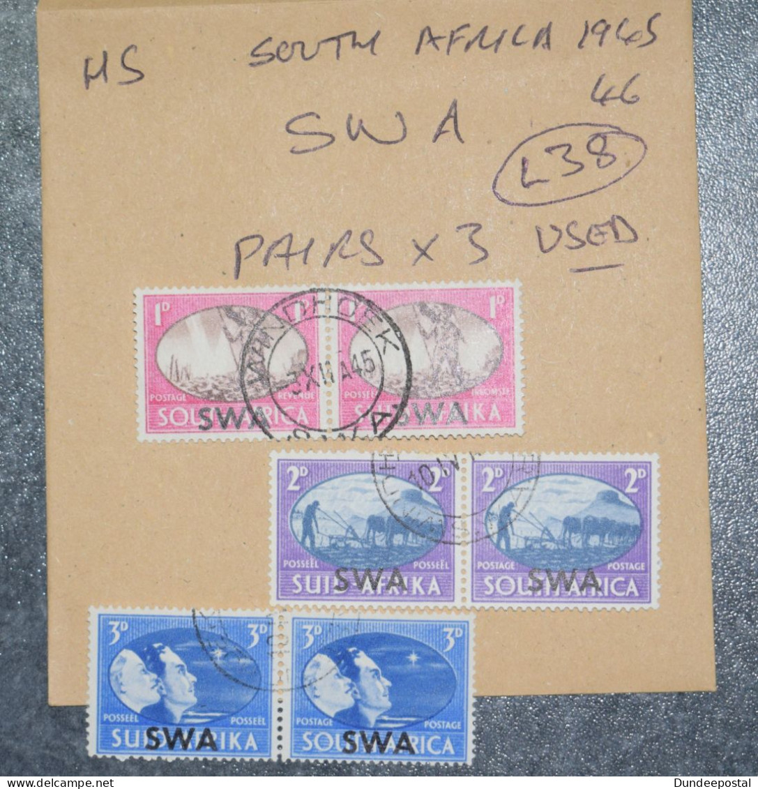 SOUTH AFRICA  STAMPS SWA Pairs  1980  L38  ~~L@@K~~ - Oblitérés