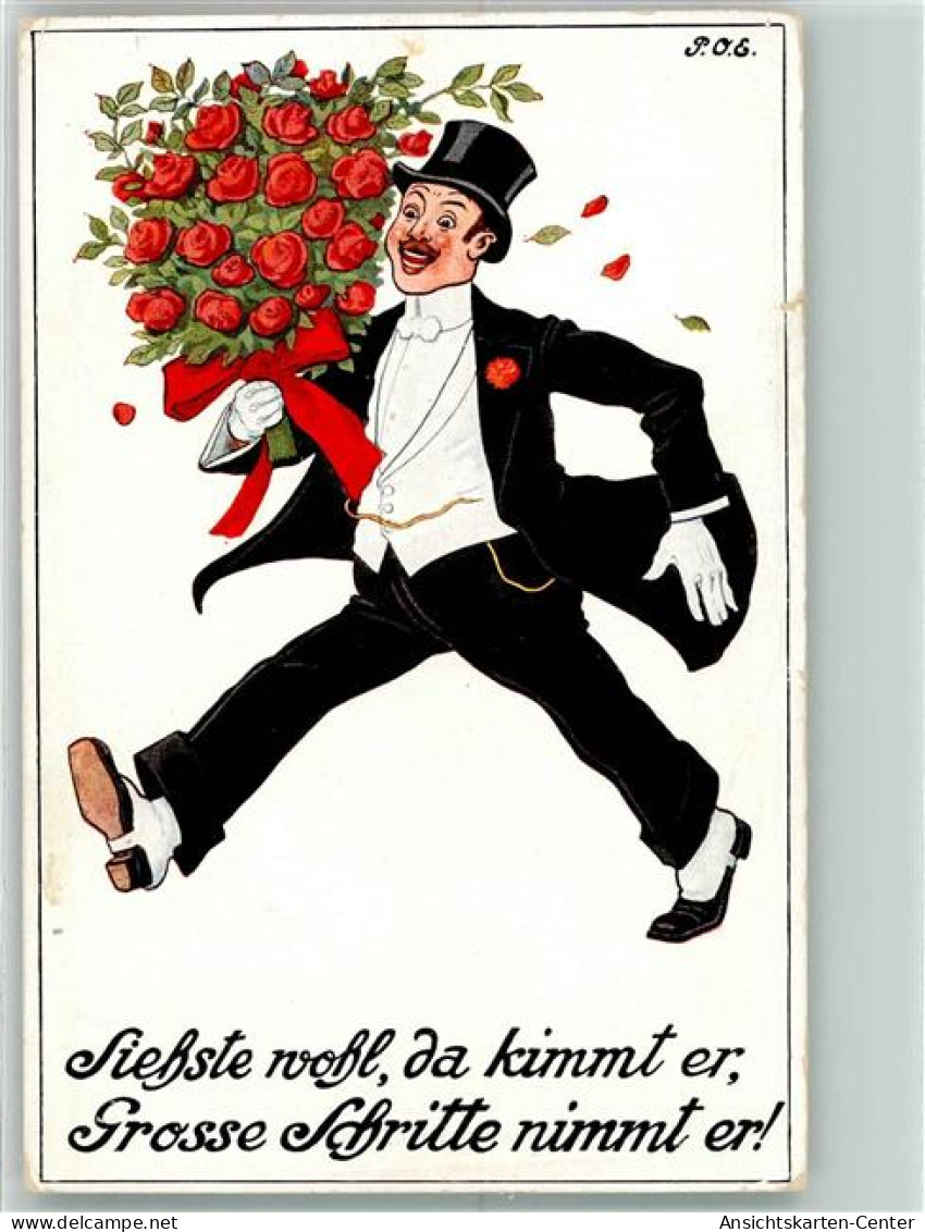 39787206 - Braeutigam Frack Und Zylinder  Mit Rosen Humor Verlag Zieher, Ottmar - Engelhard, P.O. (P.O.E.)