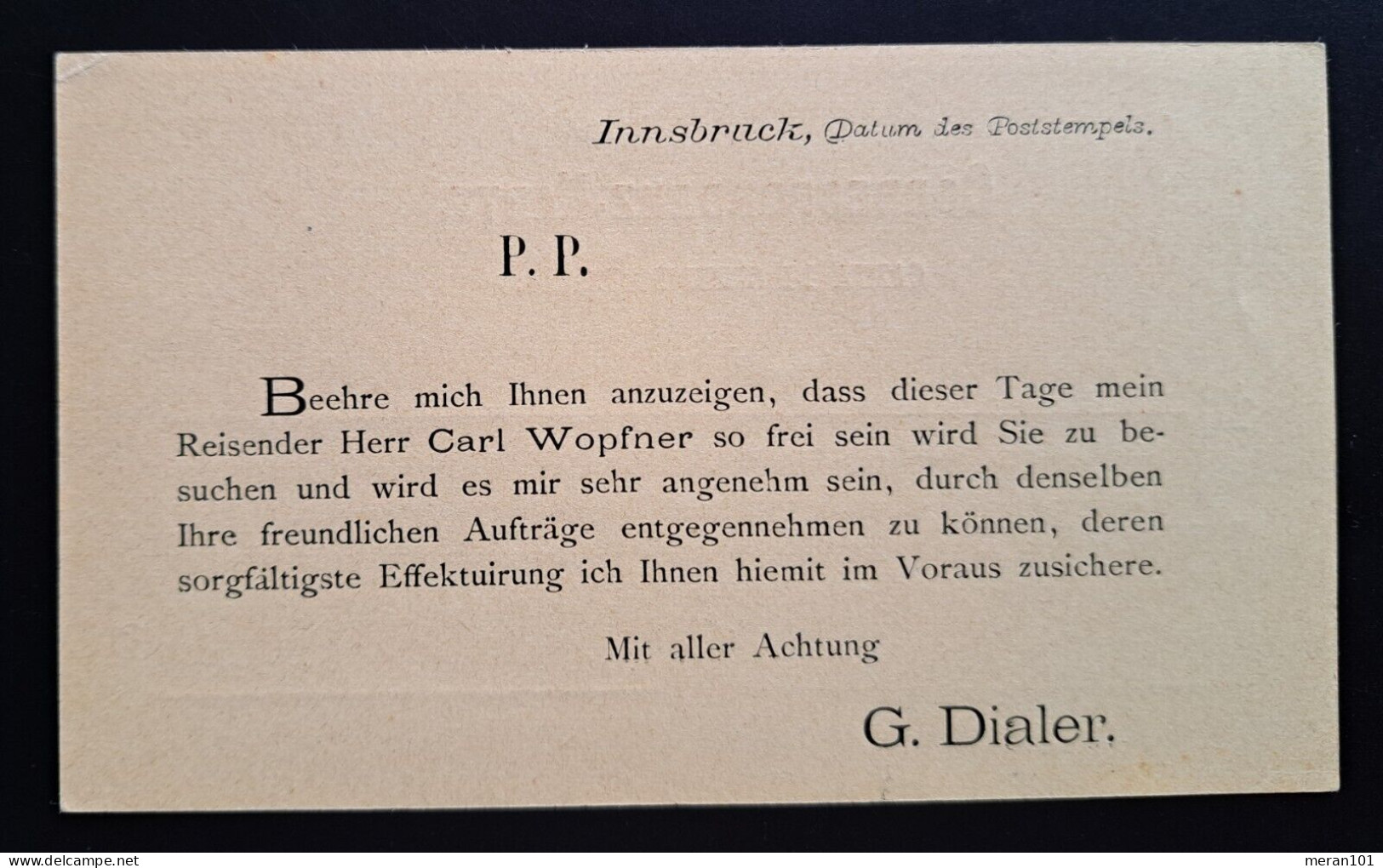 Österreich, Ganzsache Postkarte Braun 2 Kr. (Ital.) Privater Zudruck - Brieven En Documenten