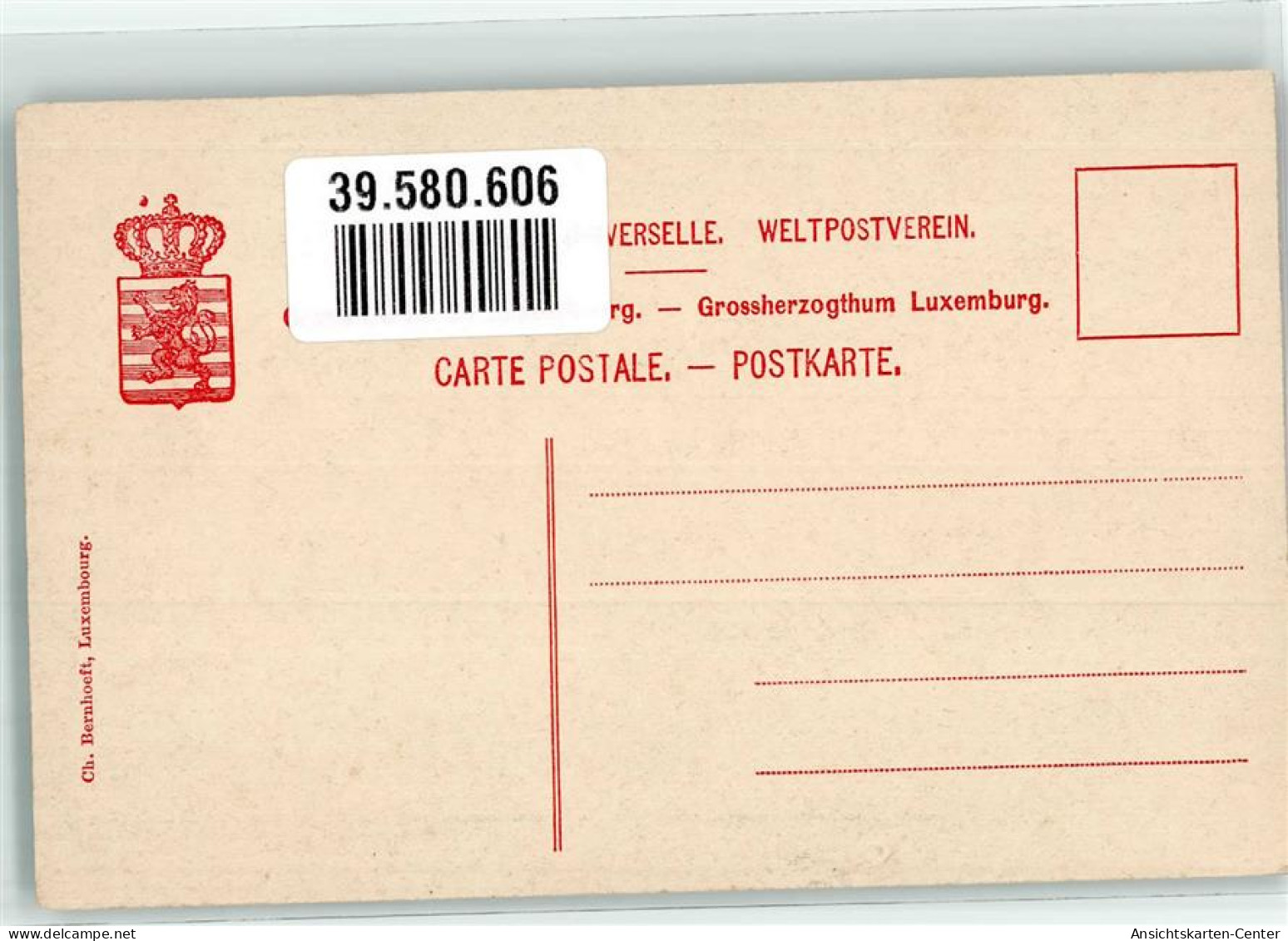 39580606 - Luxembourg Luxemburg - Autres & Non Classés