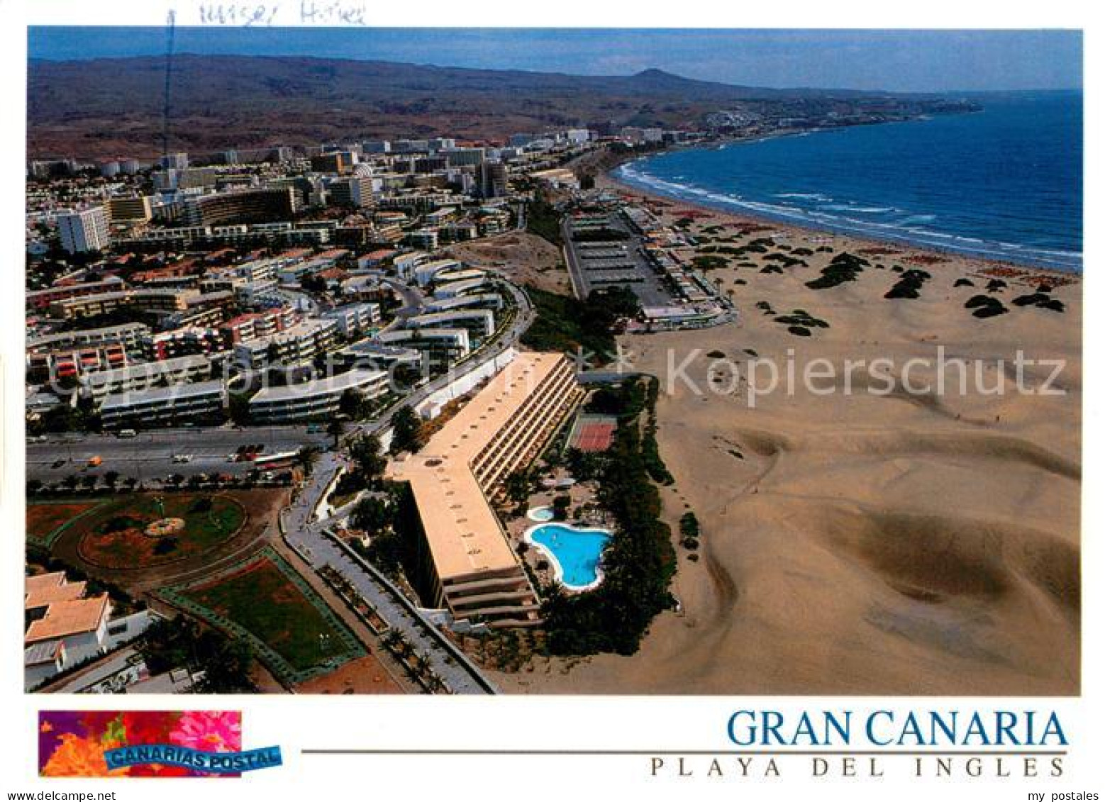 73707950 Playa Del Ingles Fliegeraufnahme Playa Del Ingles - Autres & Non Classés