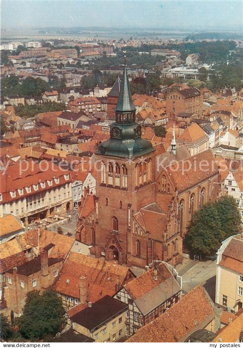 73707780 Guestrow Mecklenburg Vorpommern Stadt- Und Pfarrkirche St. Marien Luftb - Güstrow