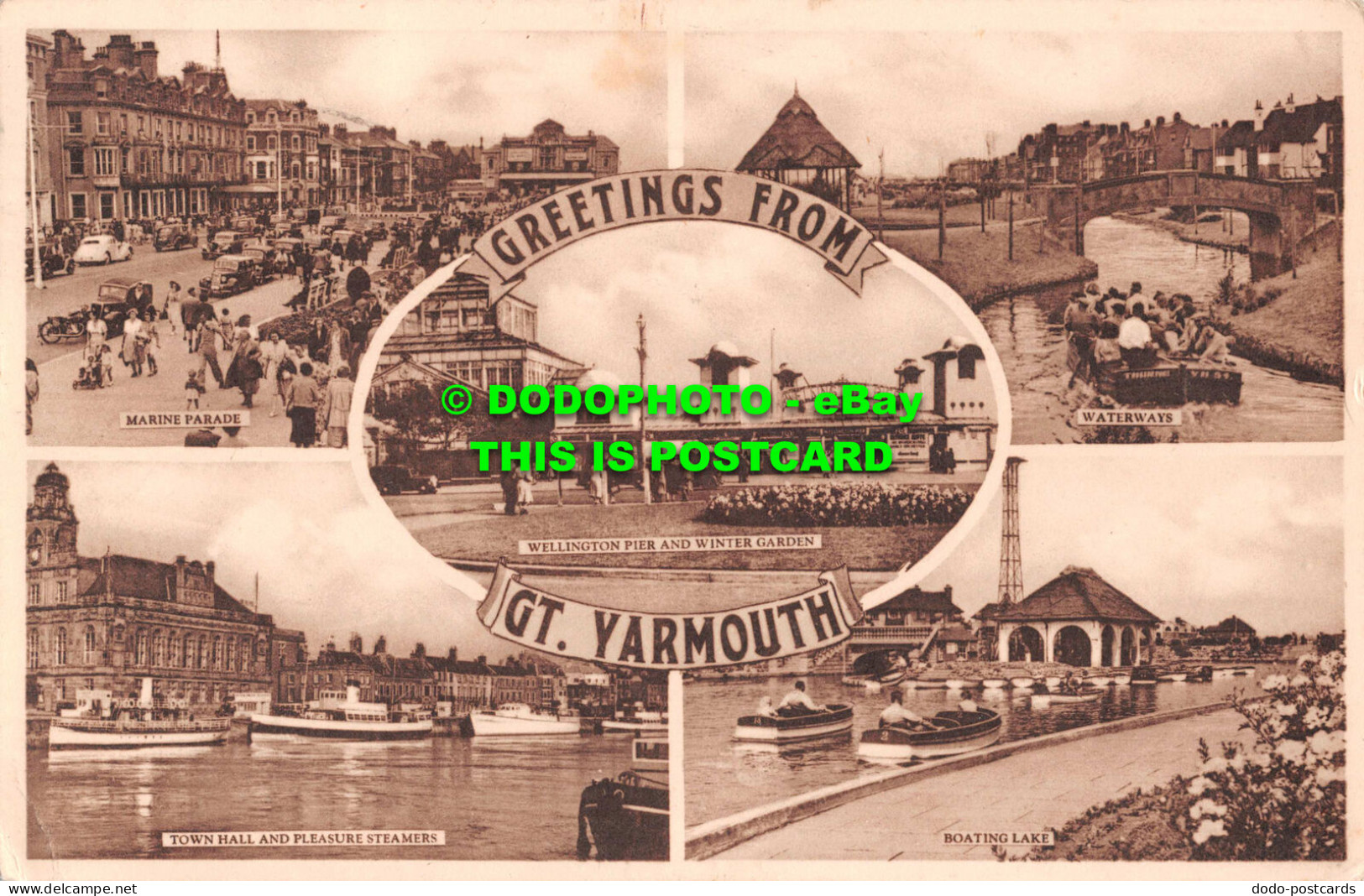 R551490 Greetings From Gt. Yarmouth. Marine Parade. M. And L. National Series. M - Mundo