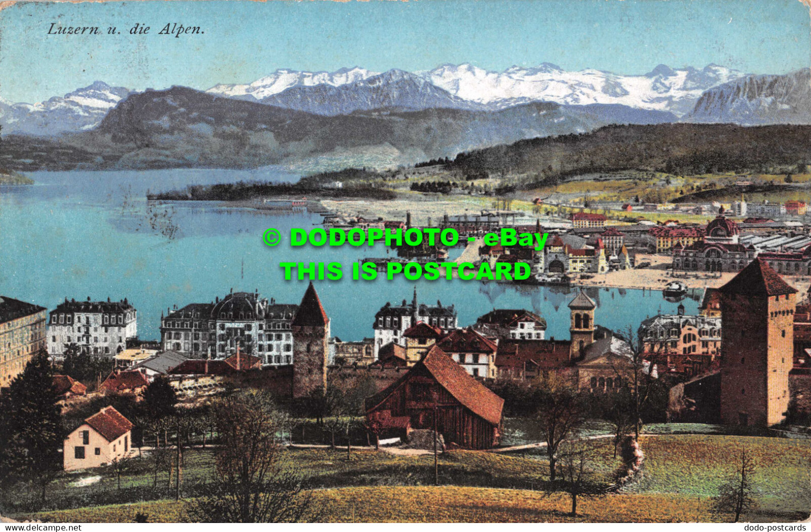 R551493 Luzern U. Die Alpen. E. Goetz. No. 4007 - Mundo