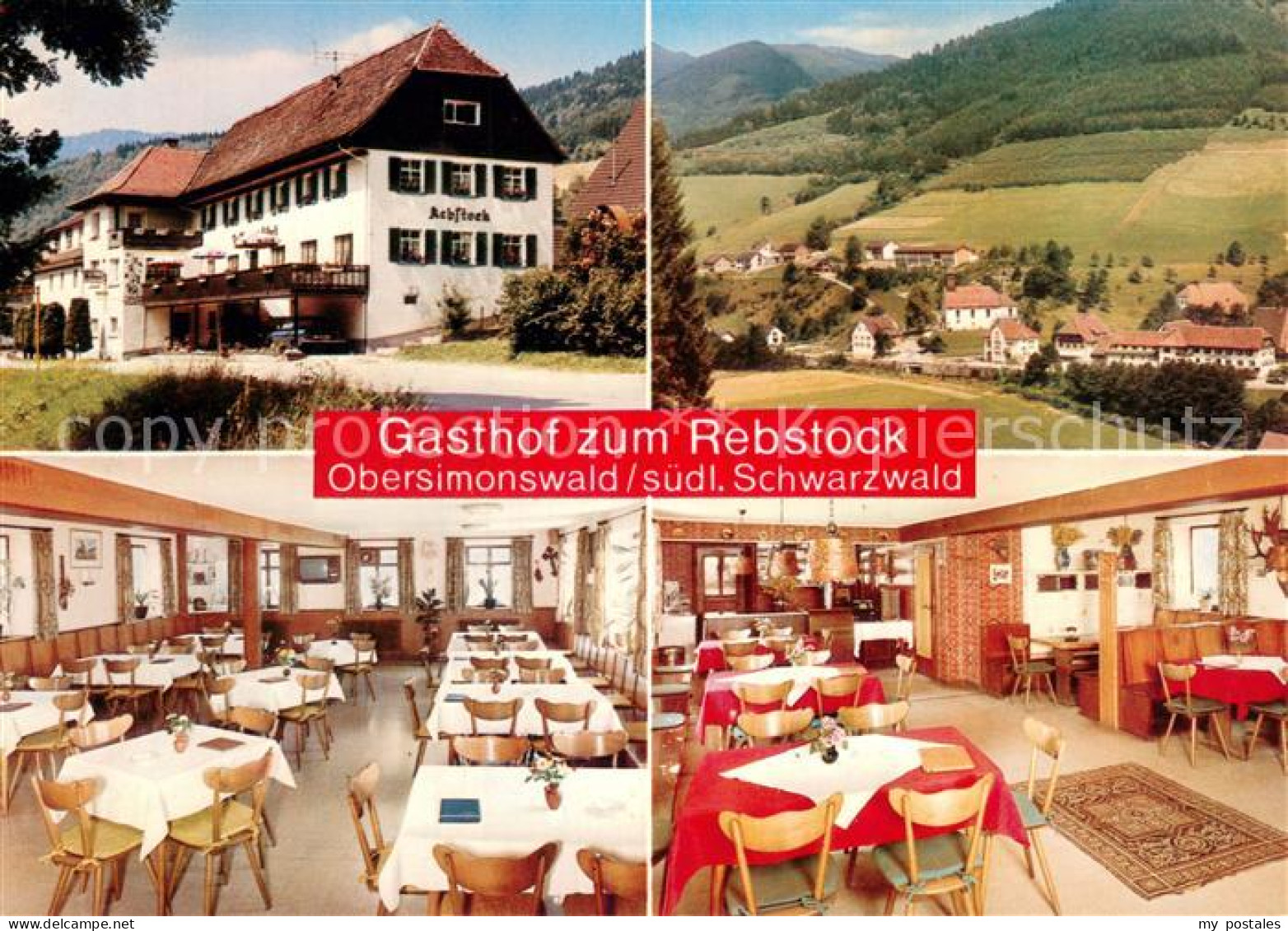 73707683 Obersimonswald Gasthof Zum Rebstock Gastraeume Panorama Obersimonswald - Other & Unclassified