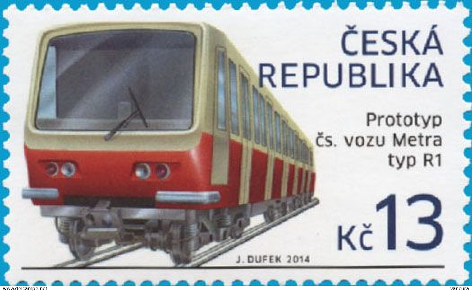 ** 800 Czech Republic Prototype Of The First Czechoslovak Vehicle R1 For The Prague Metro 2014 - Tranvías