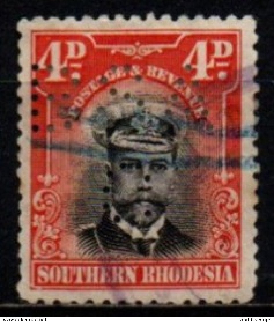 RHODESIE DU SUD 1924 O PERFIN - Southern Rhodesia (...-1964)