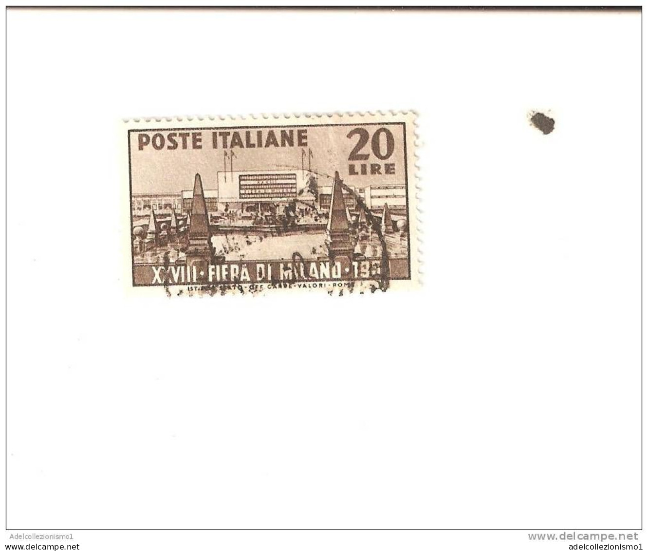 100047) 28ª Fiera Di Milano - 12 Aprile 1950 Usato La Vendita E Riferita A 1 Solo Francobollo A Caso - 1946-60: Used