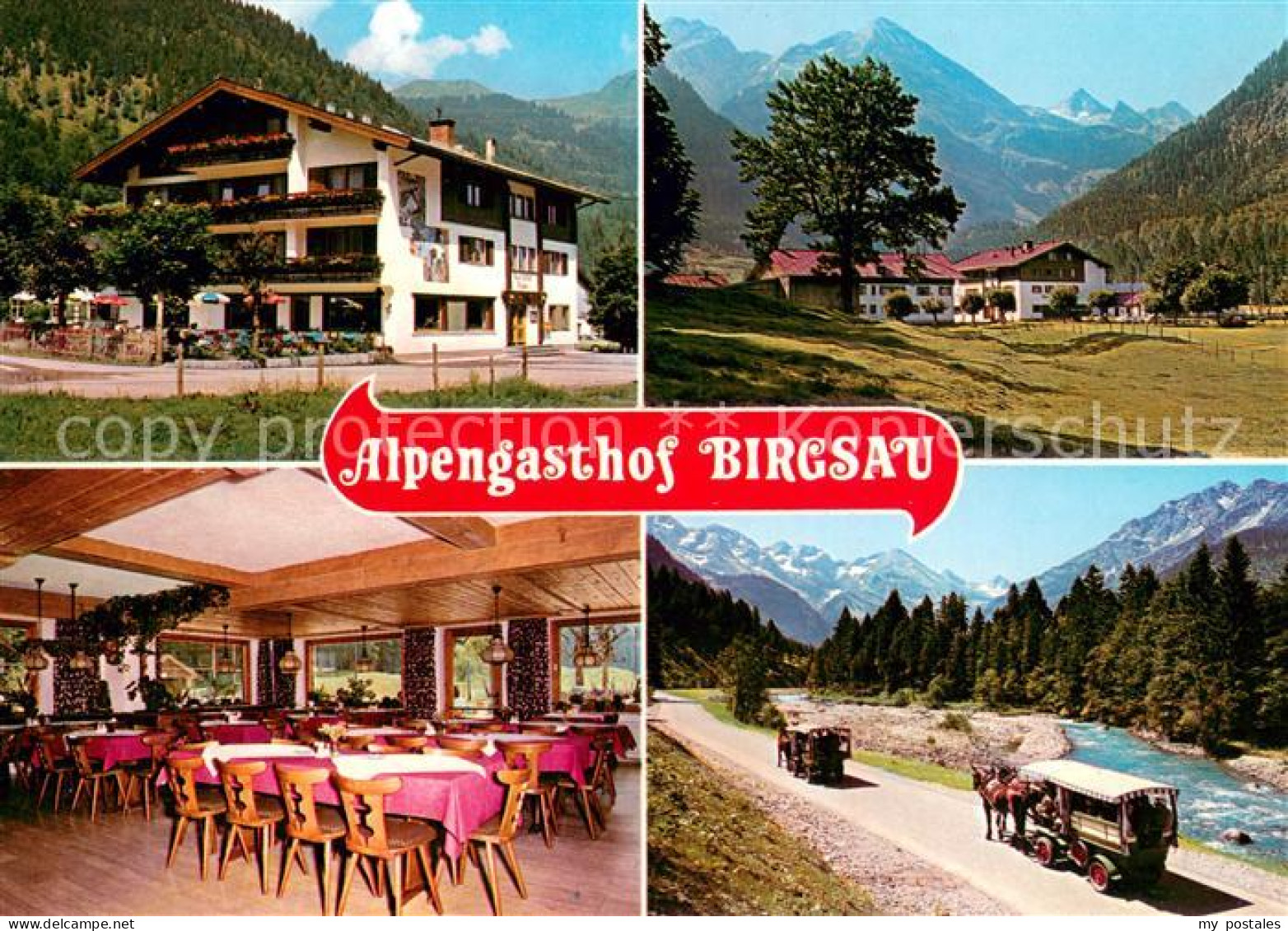 73707632 Oberstdorf Alpengasthof Pension Birgsau Gaststube Pferdewagen Oberstdor - Oberstdorf