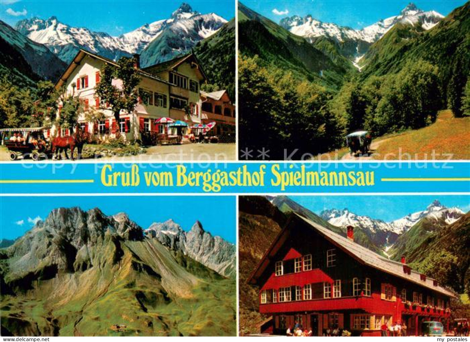 73707630 Oberstdorf Berggasthof Spielmannsau Panorama Oberstdorf - Oberstdorf