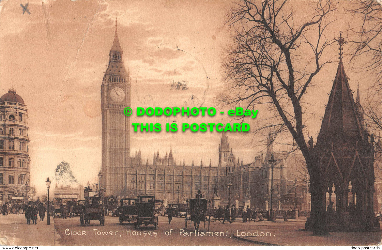 R551562 Clock Tower. Houses Of Parliament. London. S. S. U. 1911 - Other & Unclassified