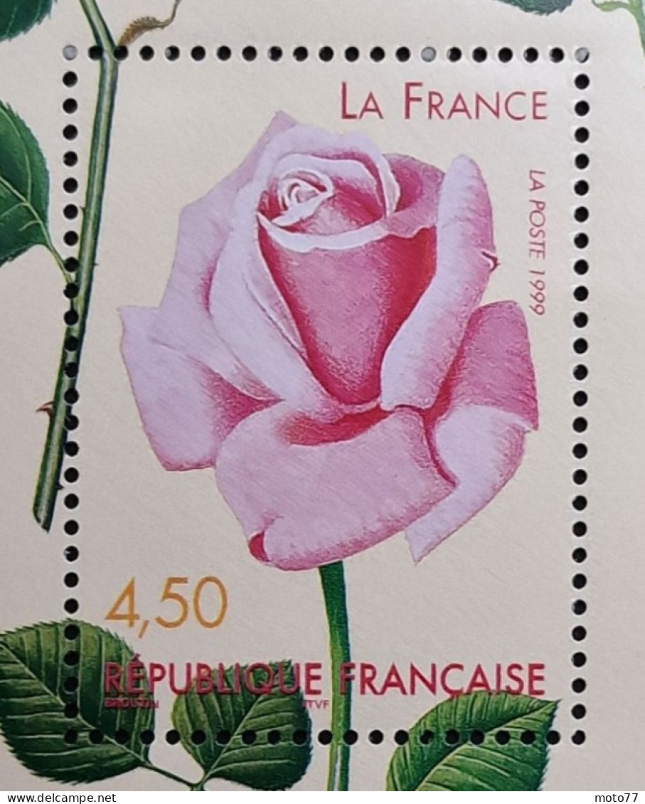 TIMBRE France BLOC FEUILLET 24 Neuf ROSE - 1999 N° 3193 Timbres 3248 3249 3250 - Yvert & Tellier 2003 Coté 18 € - Nuevos