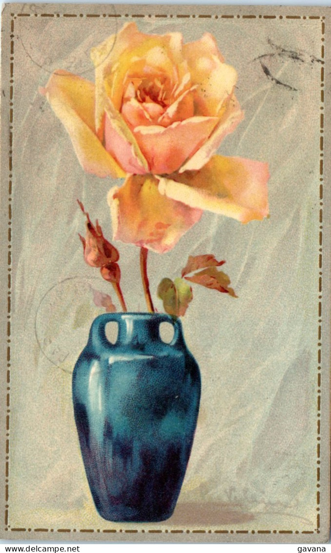 C. KLEIN - Rose Dans Un Vase - Klein, Catharina