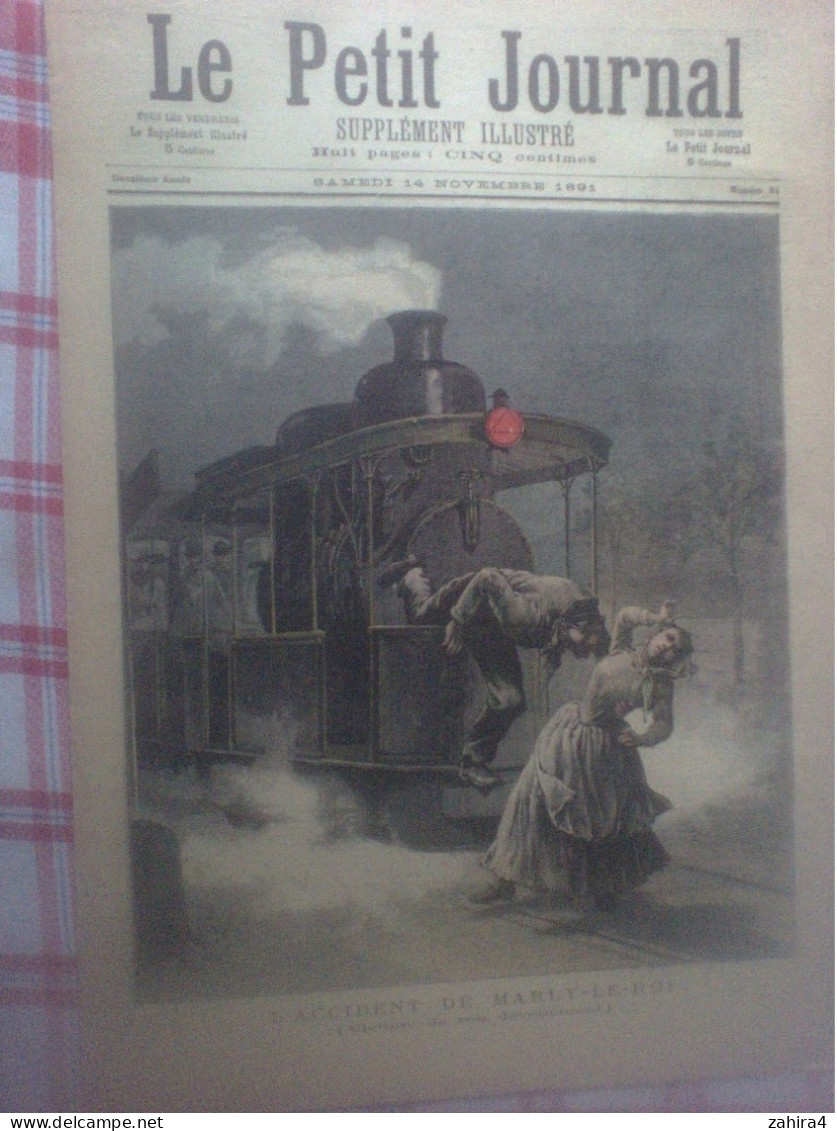 Petit Journal 51 Train Victime D Son Dévouement Marly L Roy Eléphant Café Pré-catelan Toulouse Chanson Le Collier Xanrof - Revistas - Antes 1900