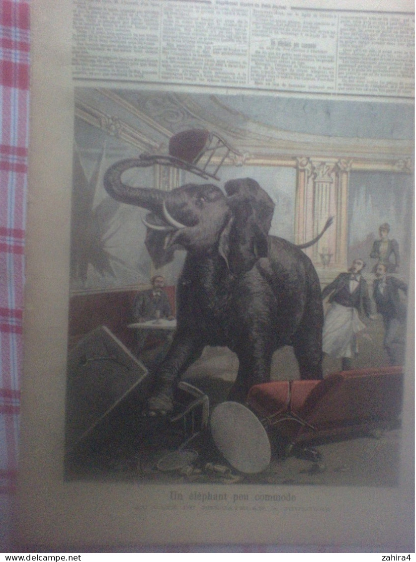 Petit Journal 51 Train Victime D Son Dévouement Marly L Roy Eléphant Café Pré-catelan Toulouse Chanson Le Collier Xanrof - Riviste - Ante 1900