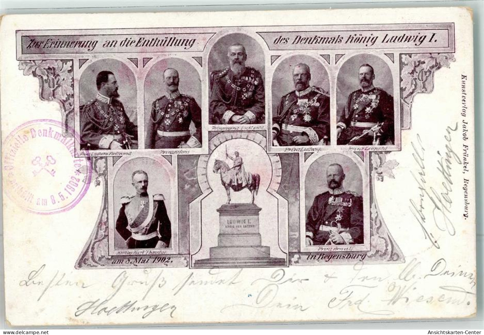 13277806 - Erinnerung Enthuellung Des Denkmals Koenig Ludwig I - Familles Royales