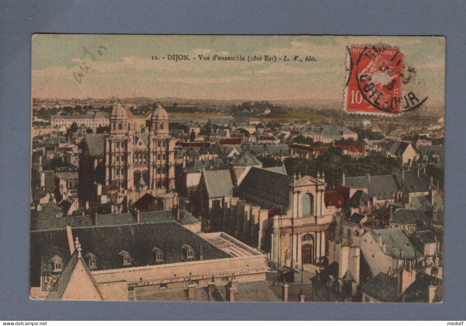 CPA - 21 - Dijon - Vue D'ensemble (côté Est) - Colorisée - Circulée En 1913 - Dijon