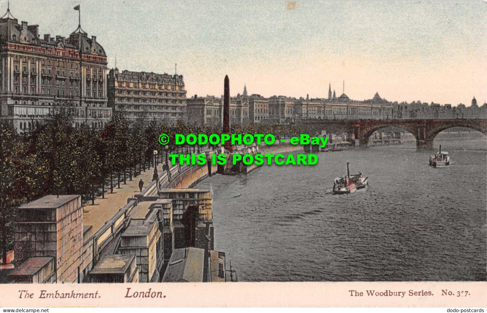 R551747 Embankment. London. Woodbury Series. No. 357 - Autres & Non Classés