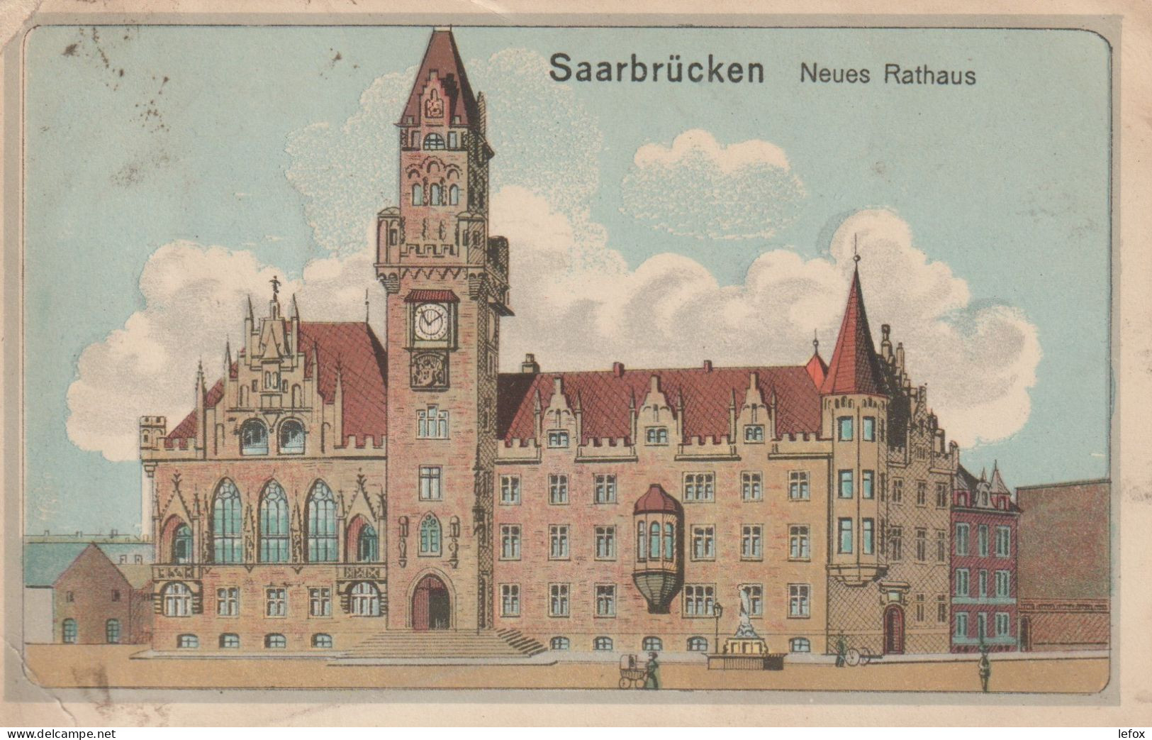 SAARBRUCKEN NEUESBRATHAUS 1917 - Saarbruecken