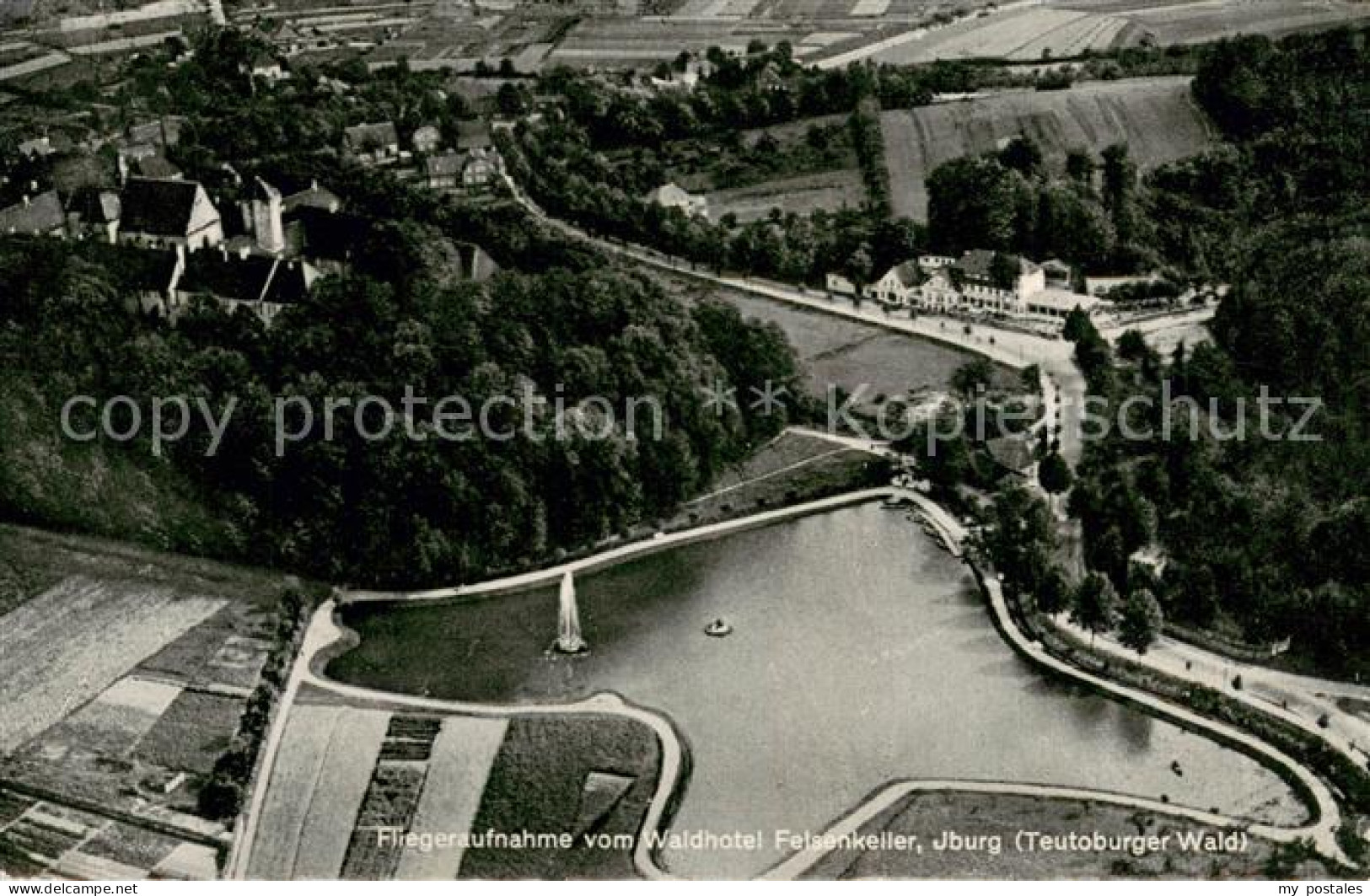 73707382 Iburg Teutoburger Wald Fliegeraufnahme Waldhotel Felsenkeller Iburg Teu - Andere & Zonder Classificatie