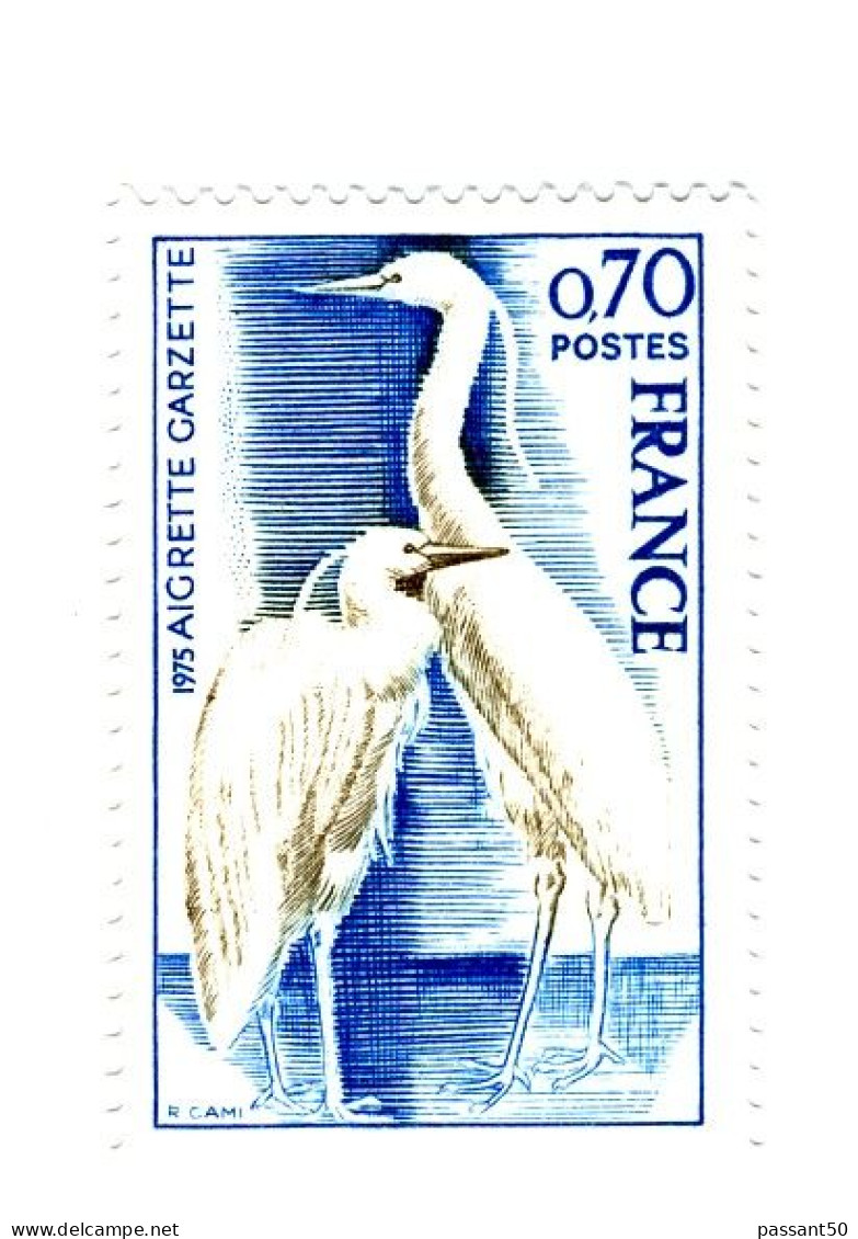 Aigrette YT 1820 + A : Normal + GOMME MATE. Pas Courant, Voir Le Scan. Cote YT : 16.50 €, Maury N° 1826 + A : 25.50 €. - Unused Stamps