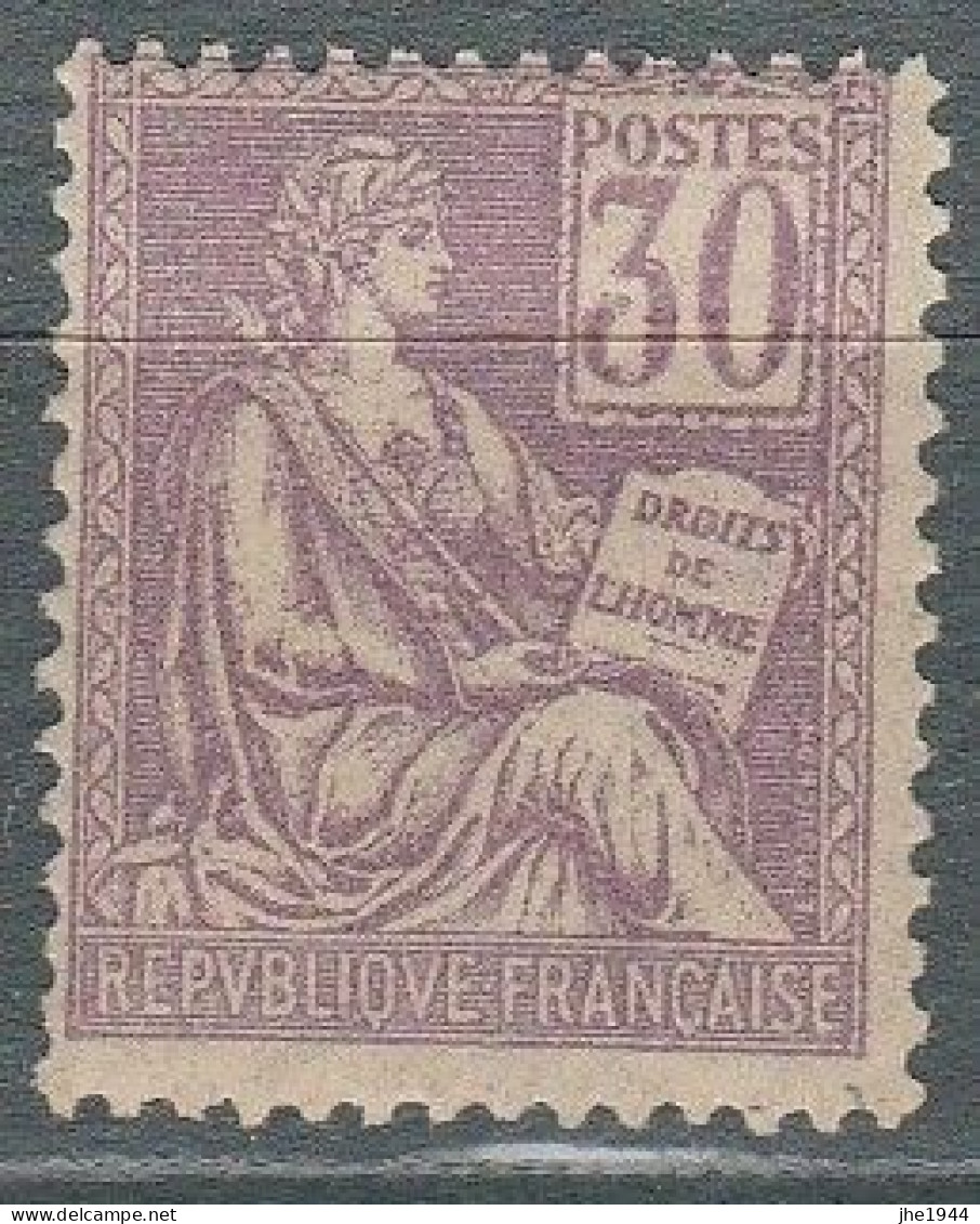 France N° 115 ** Type Manchon T I 30 C Violet - Ongebruikt