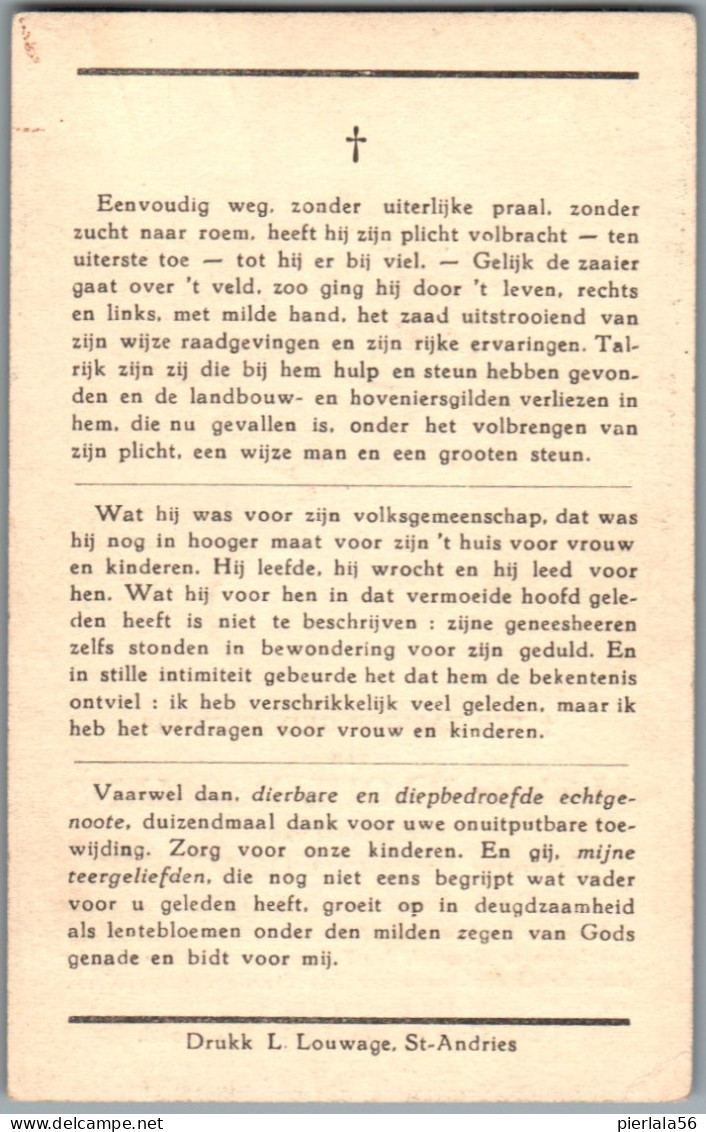 Bidprentje Laken - Peemans Raoul (1887-1935) - Devotieprenten