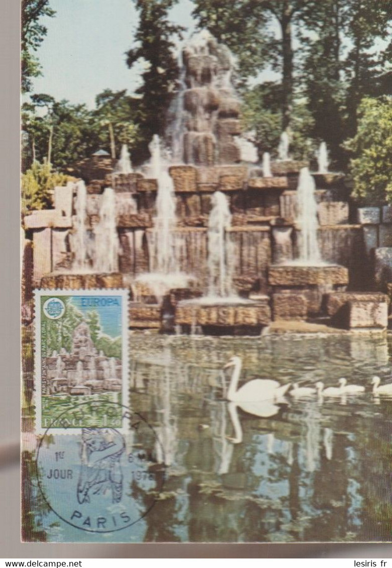 C.P.- PHOTO - PARIS - PARC FLORAL - FONTAINE DE FRANCOIS STALHY - DANIEL COLLIN - 1er JOUR - 1978 - 43 000 EXEMPLAIRES - Sonstige Sehenswürdigkeiten