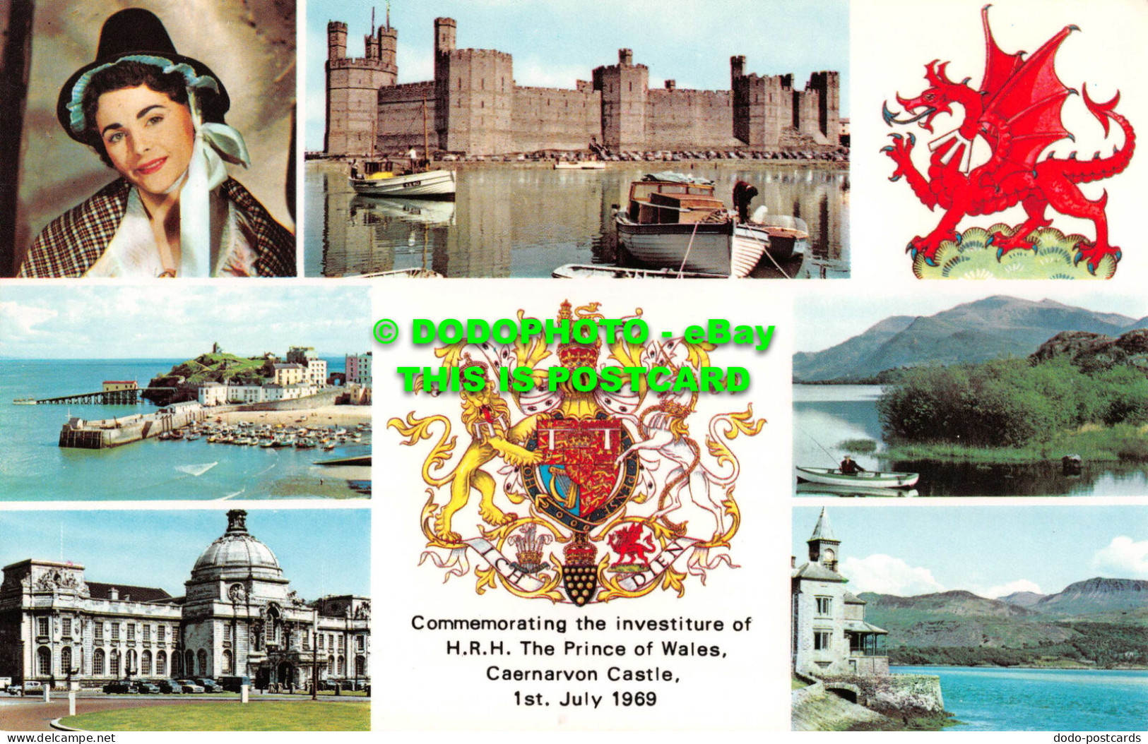 R551876 Commemorating Investiture Of H. R. H. Prince Of Wales. Caernarvon Castle - Mundo