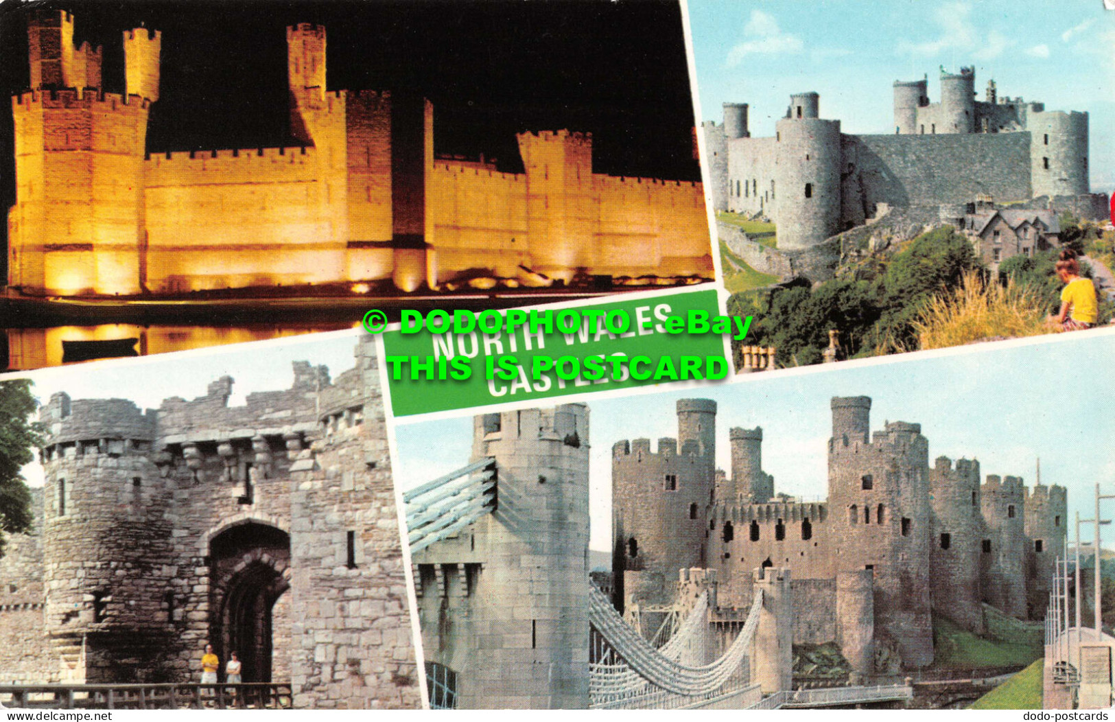 R551881 North Wales Castles. Dennis. 1974. Multi View - Mundo