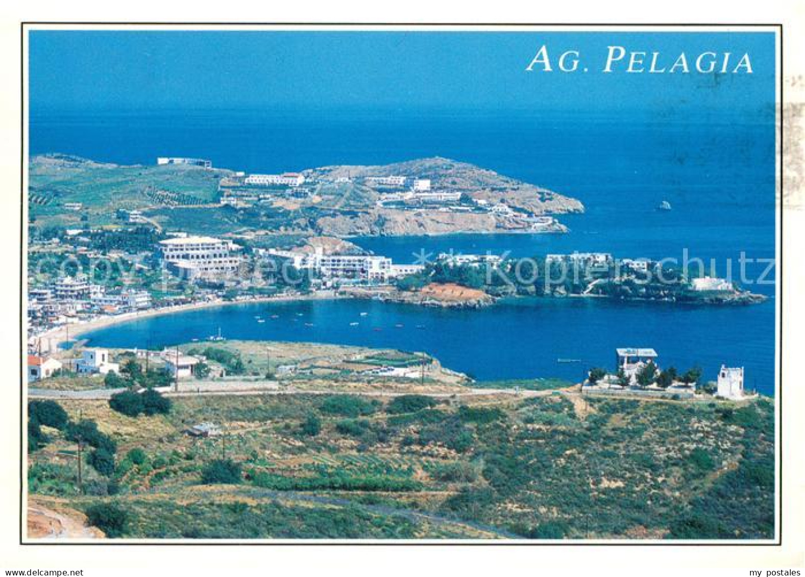 73707183 Agia Pelagia Fliegeraufnahme Agia Pelagia - Grèce