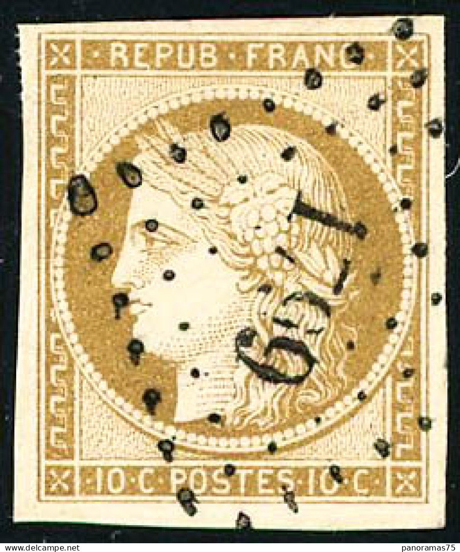 Obl. N°1 10c Bistre - TB - 1849-1850 Cérès