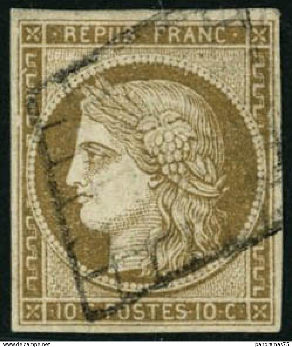 Obl. N°1 10c Bistre - TB - 1849-1850 Ceres