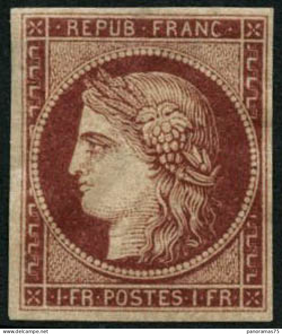 * N°6 1F Carmin, Fraicheur Postale, Plusieurs Signatures Dont Calves - TB - 1849-1850 Cérès