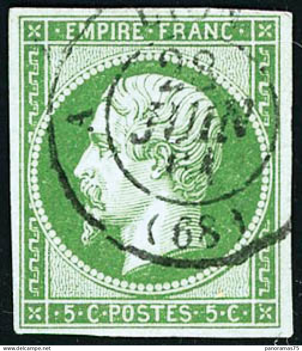 Obl. N°12 5c Vert, Obl CàD Superbe - TB - 1853-1860 Napoleon III