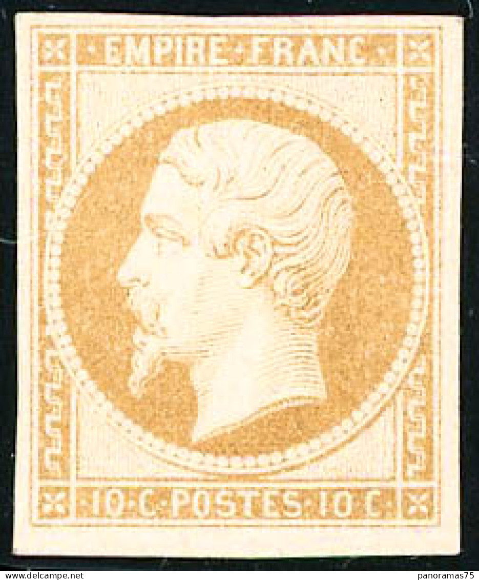 ** N°13A 10c Bistre, Type I - TB - 1853-1860 Napoleon III