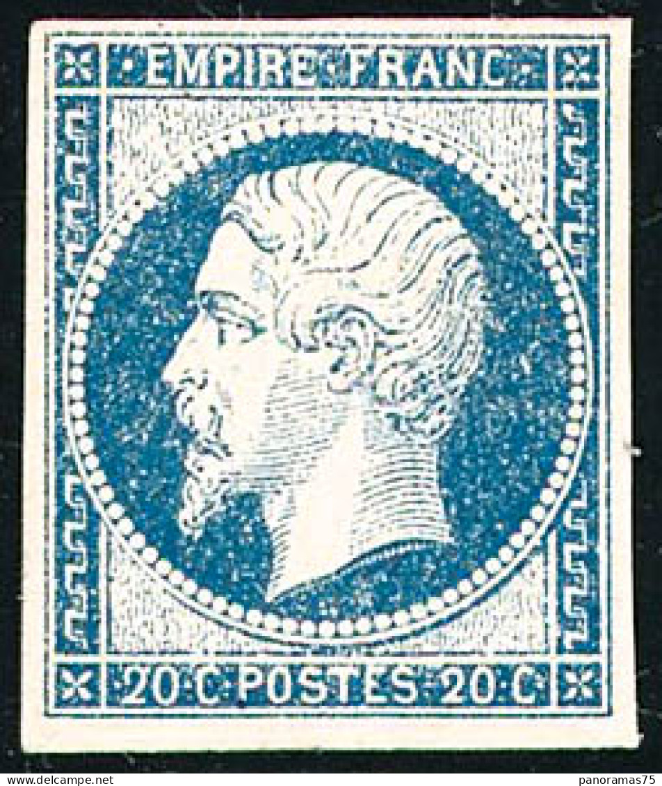 ** N°14A 20c Bleu, Type I - TB - 1853-1860 Napoleon III