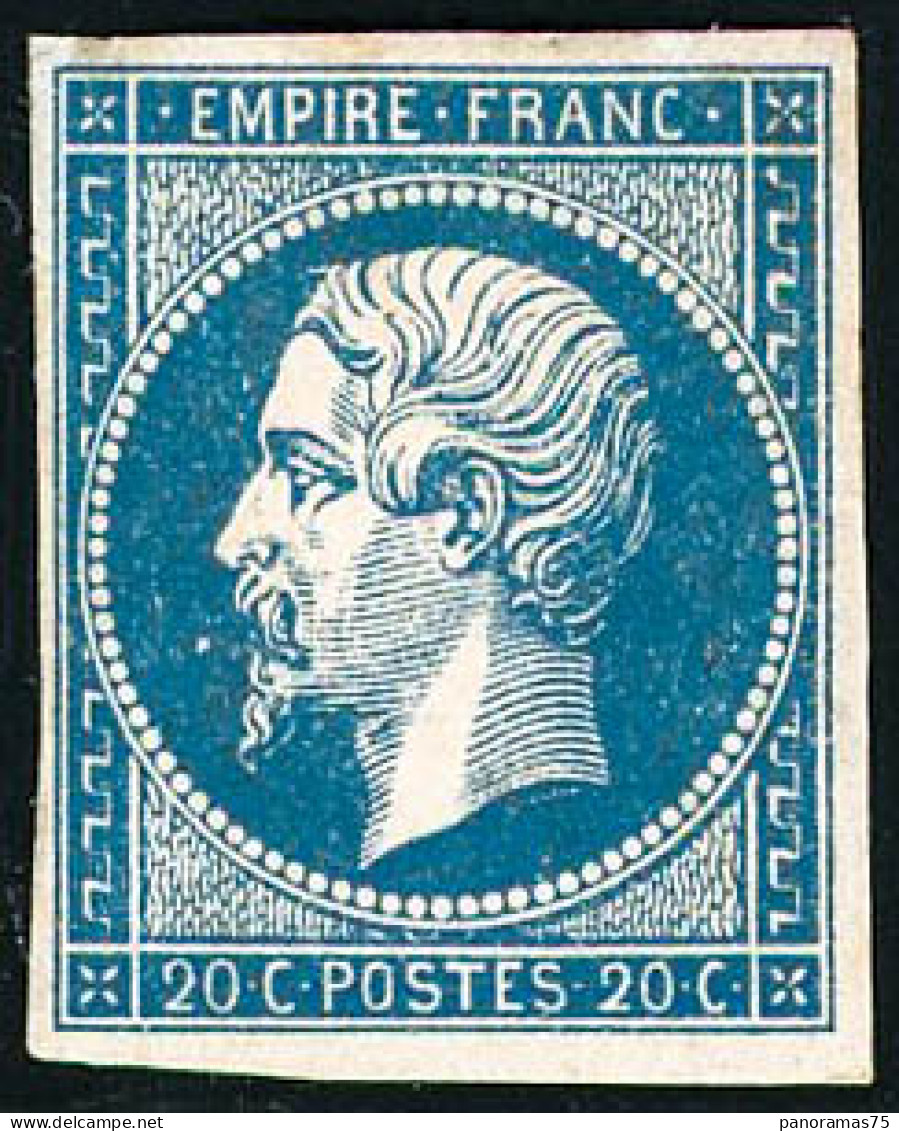 ** N°14A 20c Bleu, Type I - TB - 1853-1860 Napoleon III