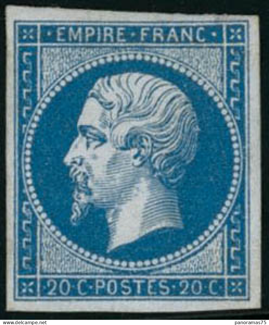 ** N°14B 20c Bleu, Type II - TB - 1853-1860 Napoléon III.