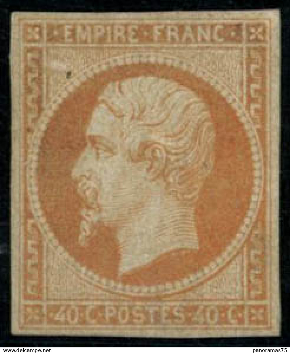 ** N°16 40c Orange, Signé Calves Et Miro - TB - 1853-1860 Napoleon III