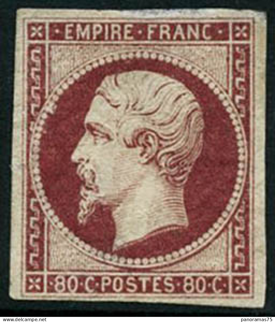 * N°17A 80c Carmin, Quasi SC - TB - 1853-1860 Napoleon III