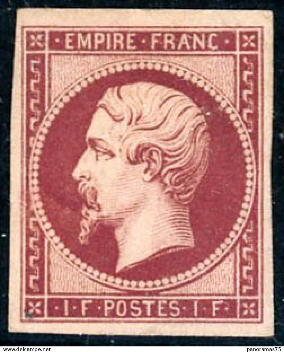 ** N°18d 1F Carmin, Réimp - TB - 1853-1860 Napoleon III