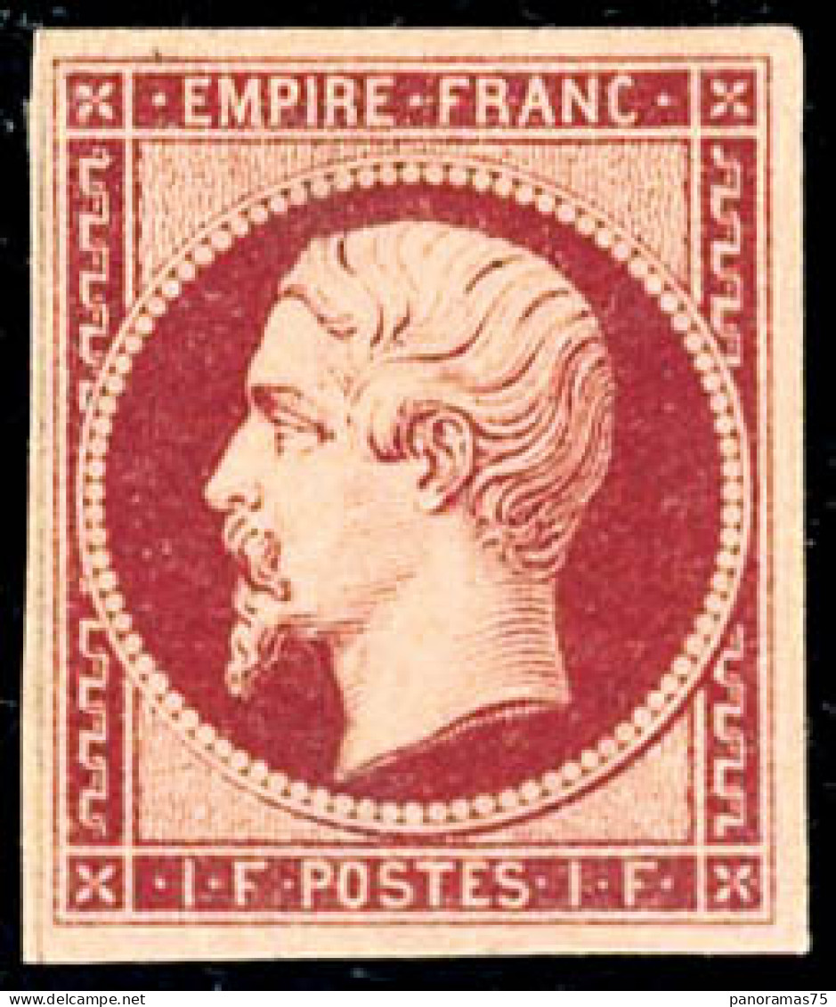 * N°18g 1F Velours Fraicheur Postale, Pièce D'exposition, RARE - TB - 1853-1860 Napoleon III